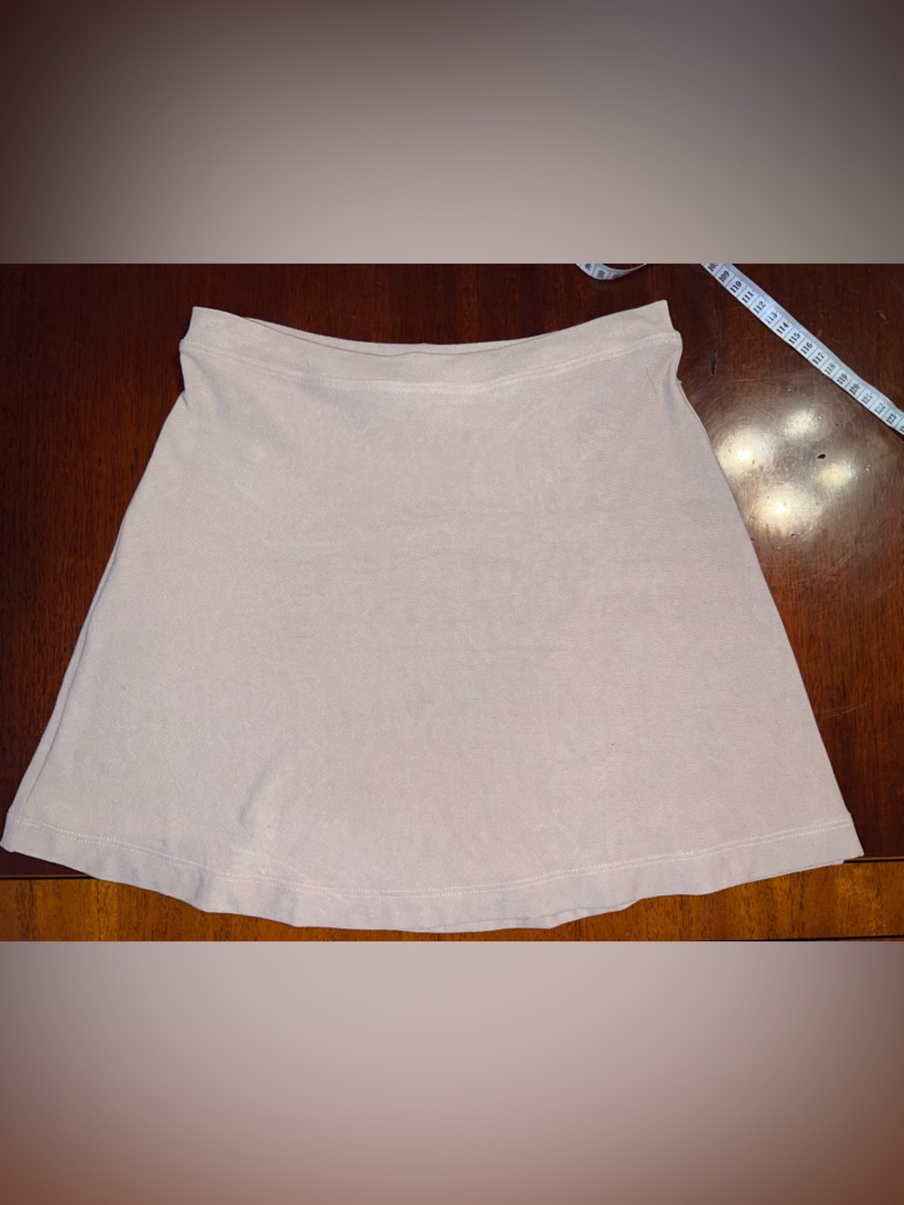 Vintage Ophelia Light Beige Mini Skirt  – Melrose Jigsaw Boutique